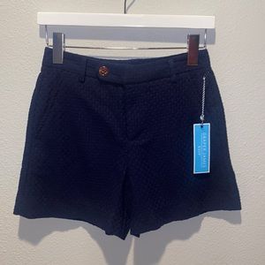 Draper James Shorts RSVP Basket Weave‎ Navy size 4